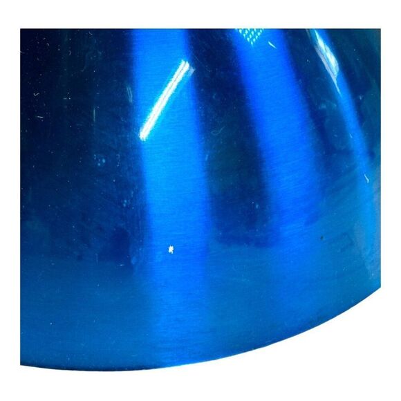 Bergner Cobalt Blue Stainless MCM Steel Whistling Tea Kettle Pot 2.5 Quart SEE - Picture 8 of 9